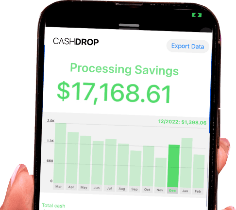 Cashdrop processing savings dashboard
